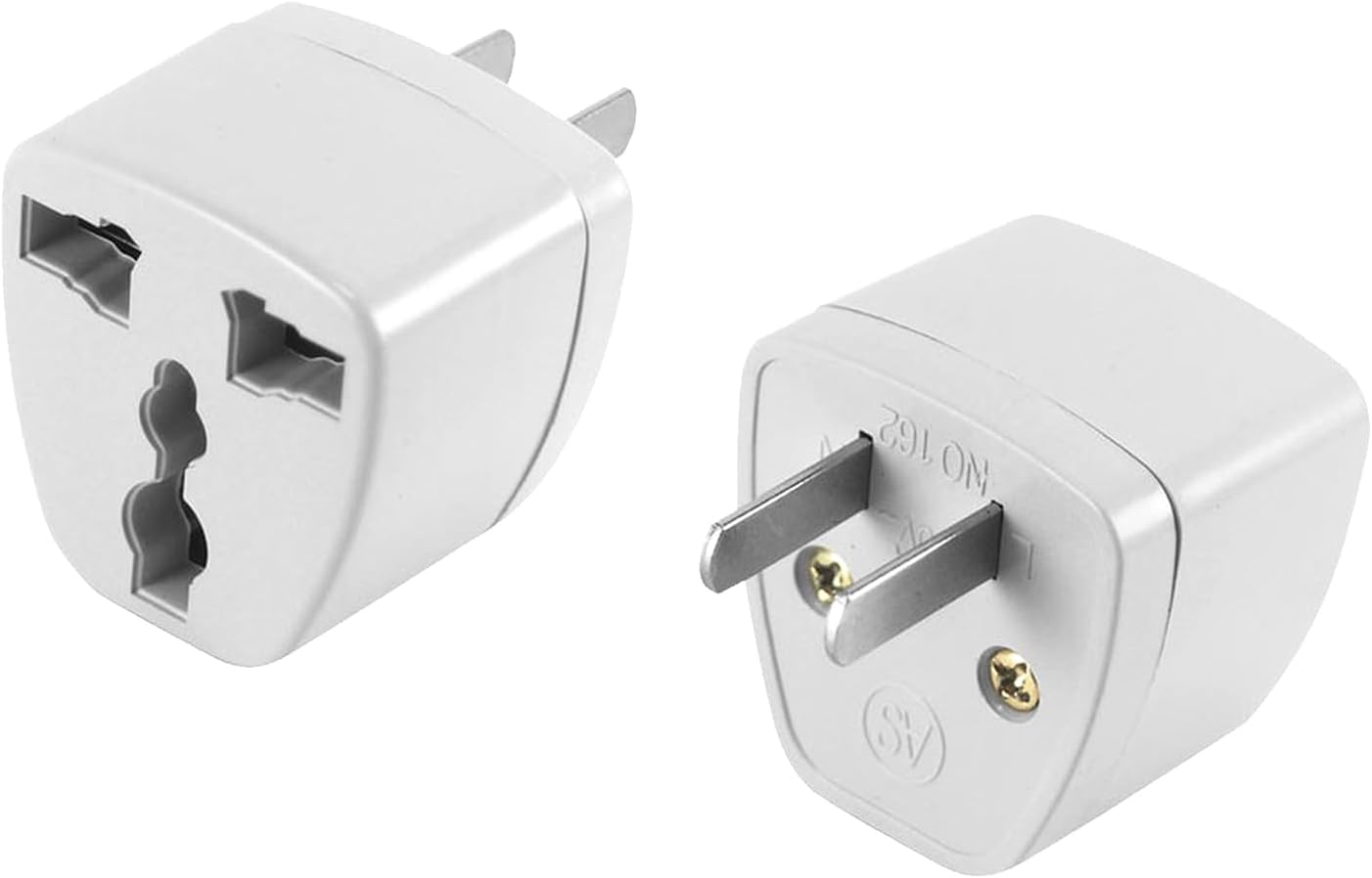 Cellet Universal Travel Adapter: Seamless Plug Conversion for International Travelers AC Wall Power Adapter to Convert China, UK, AU, EU & Other Plugs to US Plug Socket (2PACK)