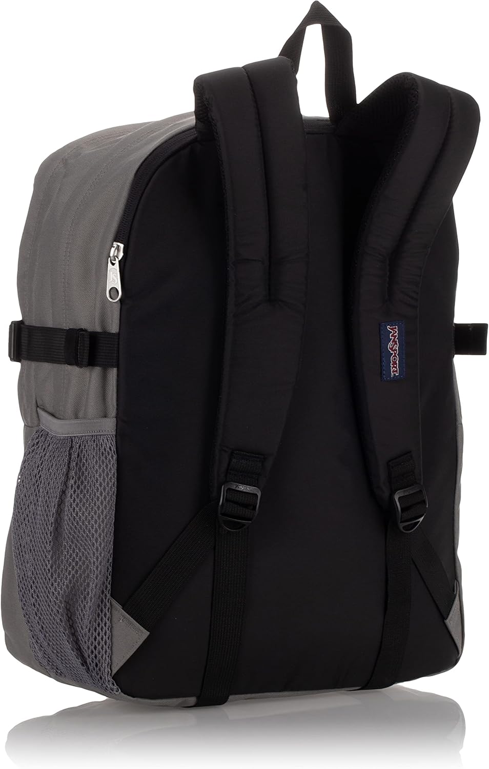 JanSport Main Campus Backpack - Travel or Work backpack w 15-Inch Laptop Sleeve and Dual Water Bottle Pockets, Graphite Grey - Image 2